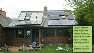 3 Solar Hot Water Panels & 7.5kW Solar Electric System is perfect for this two person home.