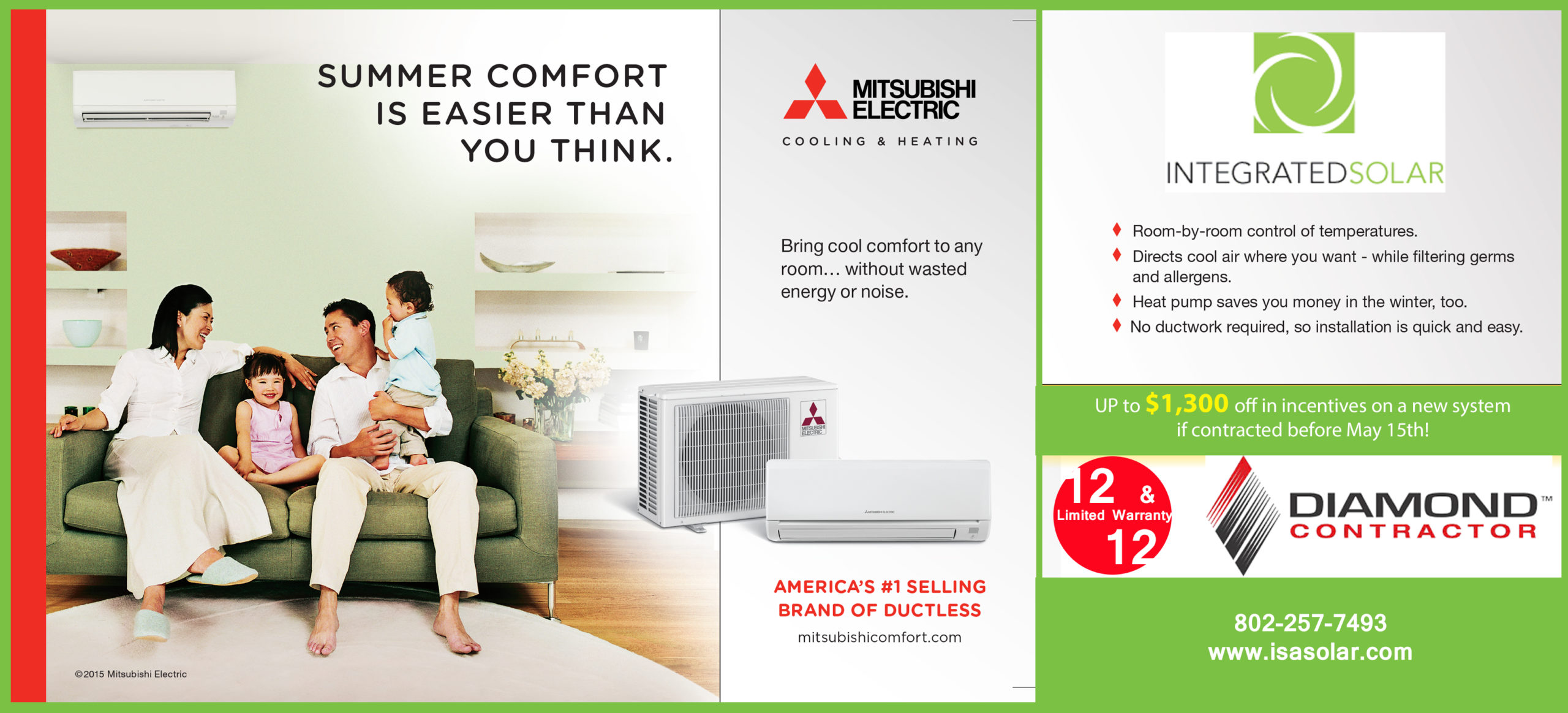 Time-limited rebates on Mitsubishi heat pumps!
