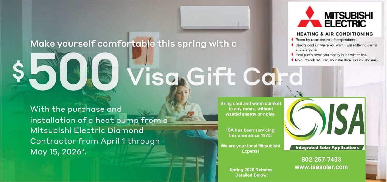 Time-limited rebates on Mitsubishi heat pumps!